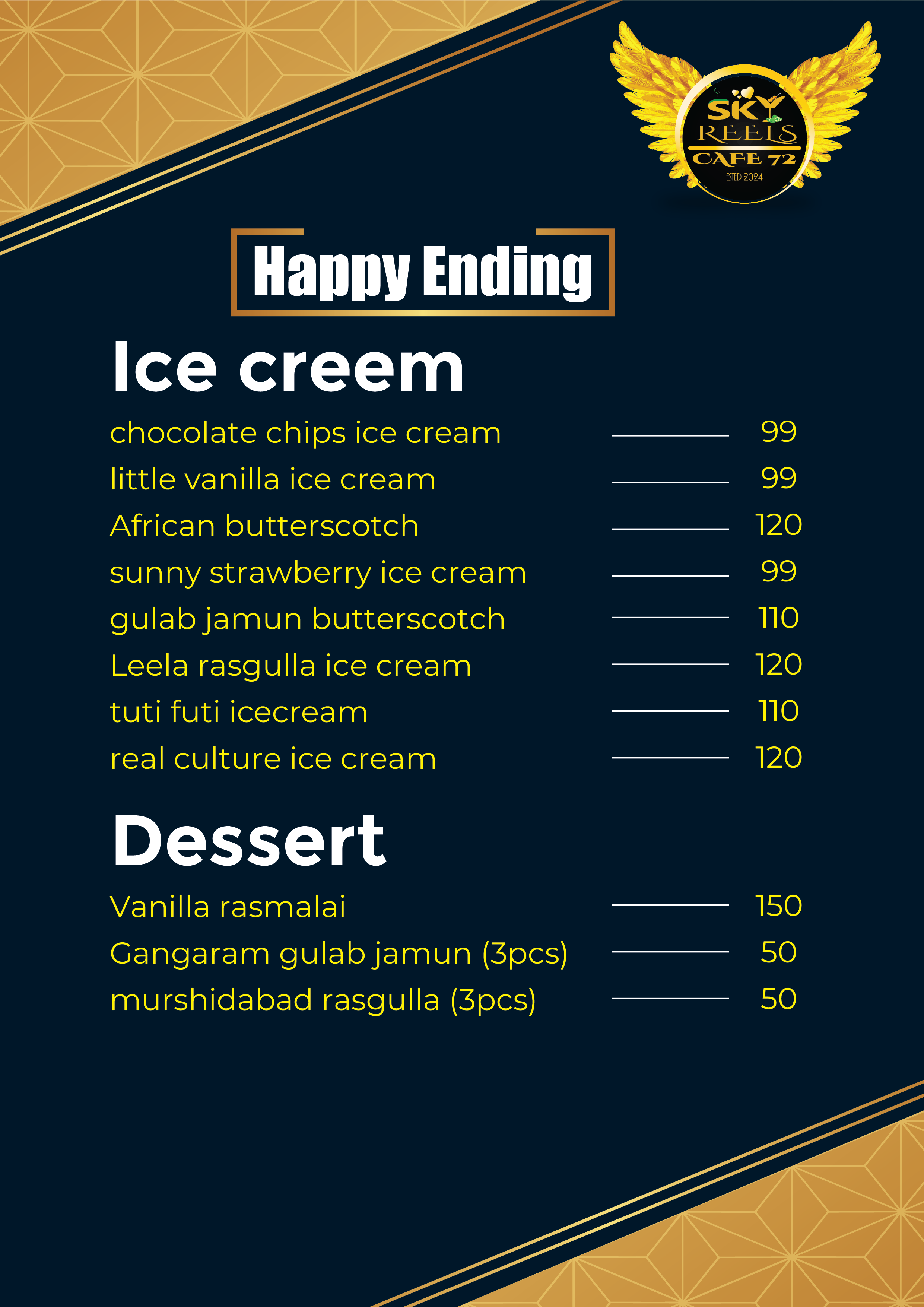 Menu Card