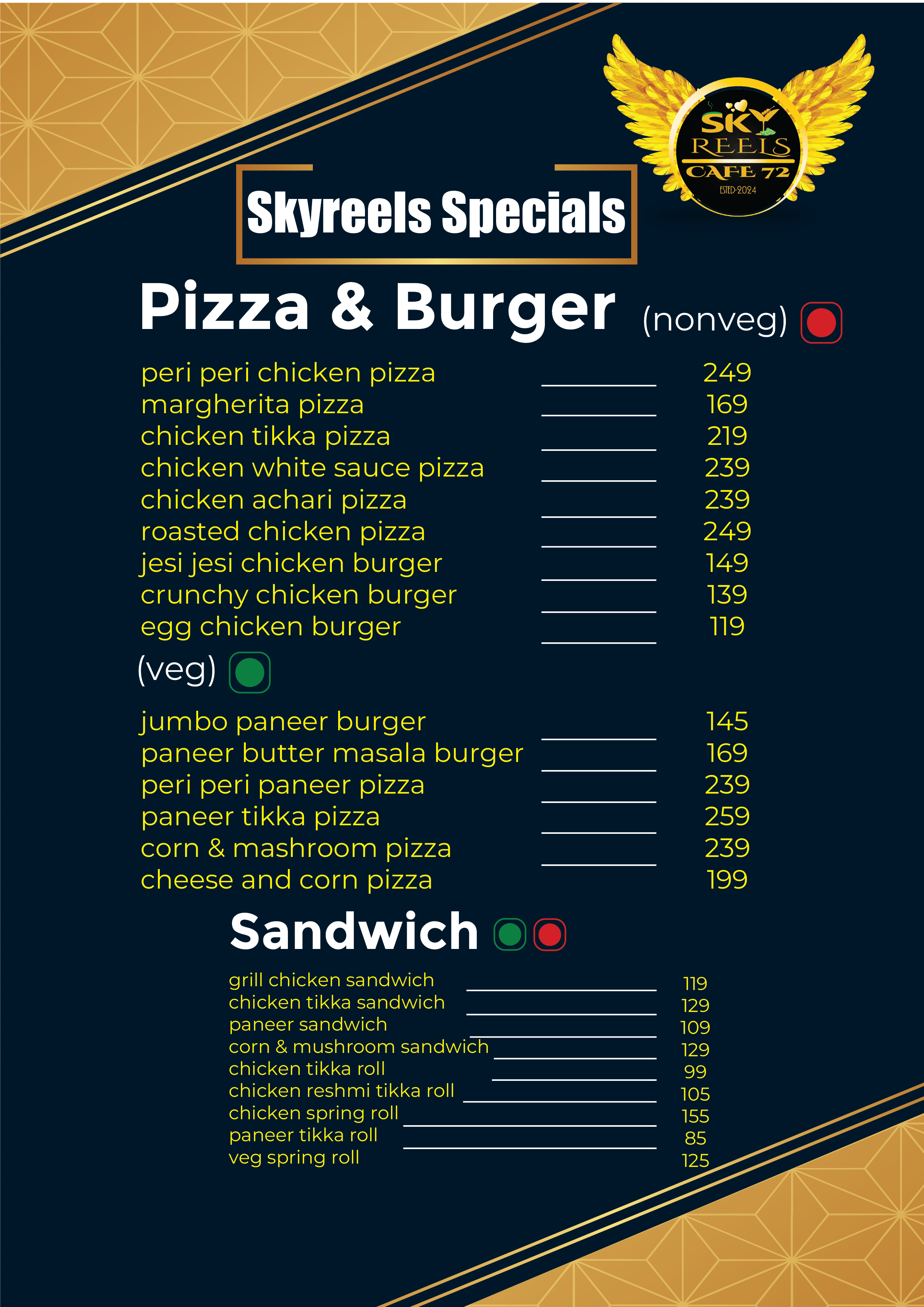 Menu Card